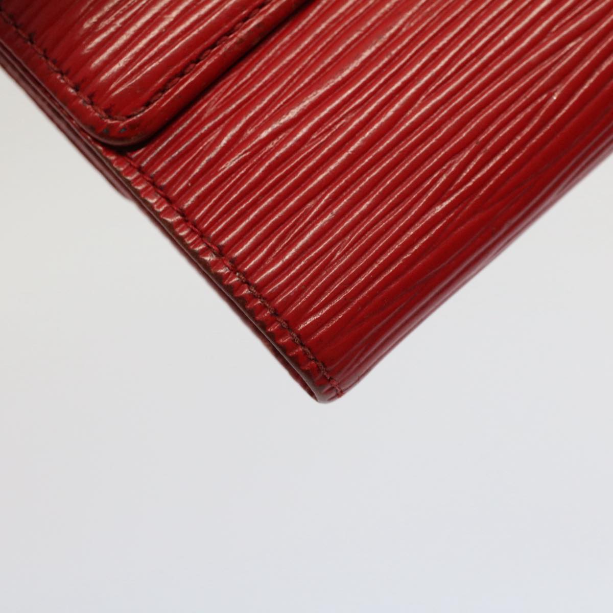 LOUIS VUITTON Epi Portefeuille Elise Wallet Red M6363E LV Auth 52469