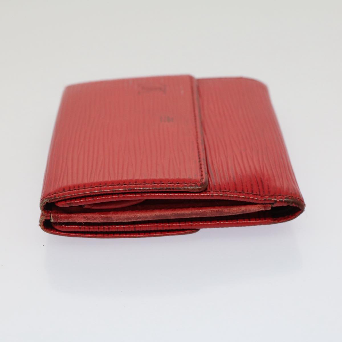 LOUIS VUITTON Epi Portefeuille Elise Wallet Red M6363E LV Auth 52469