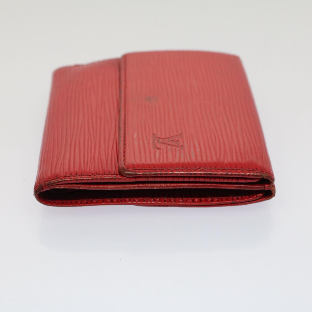 LOUIS VUITTON Epi Portefeuille Elise Wallet Red M6363E LV Auth 52469