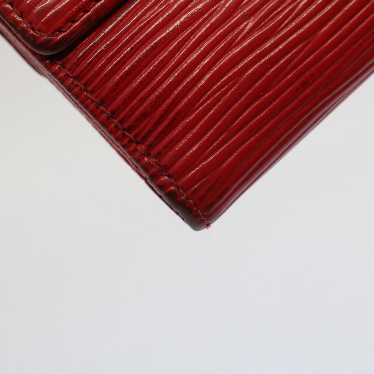 LOUIS VUITTON Epi Portefeuille Elise Wallet Red M6363E LV Auth 52469