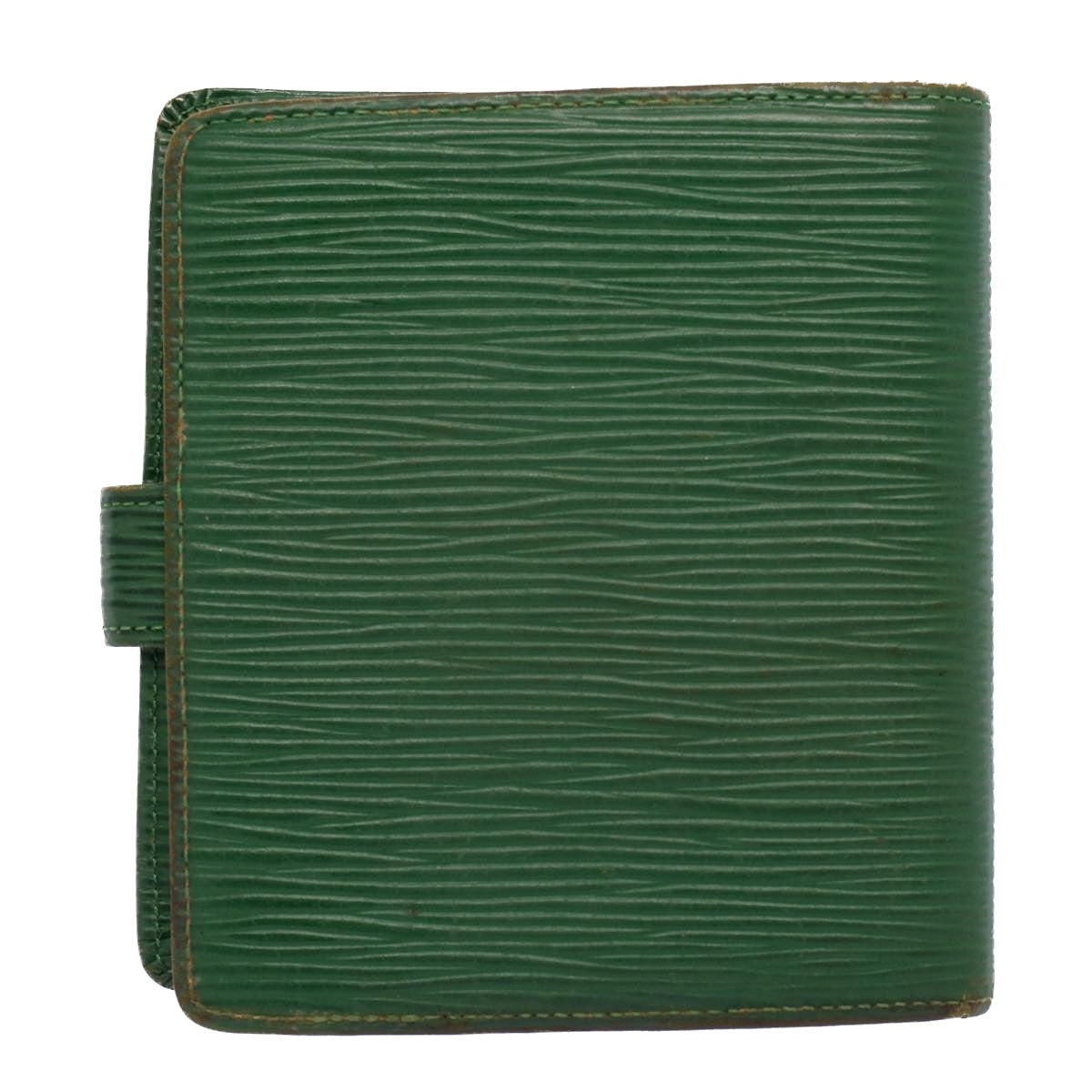 LOUIS VUITTON Epi Porte Billets Compact Bifold Wallet Green M63554 LV Auth 52470