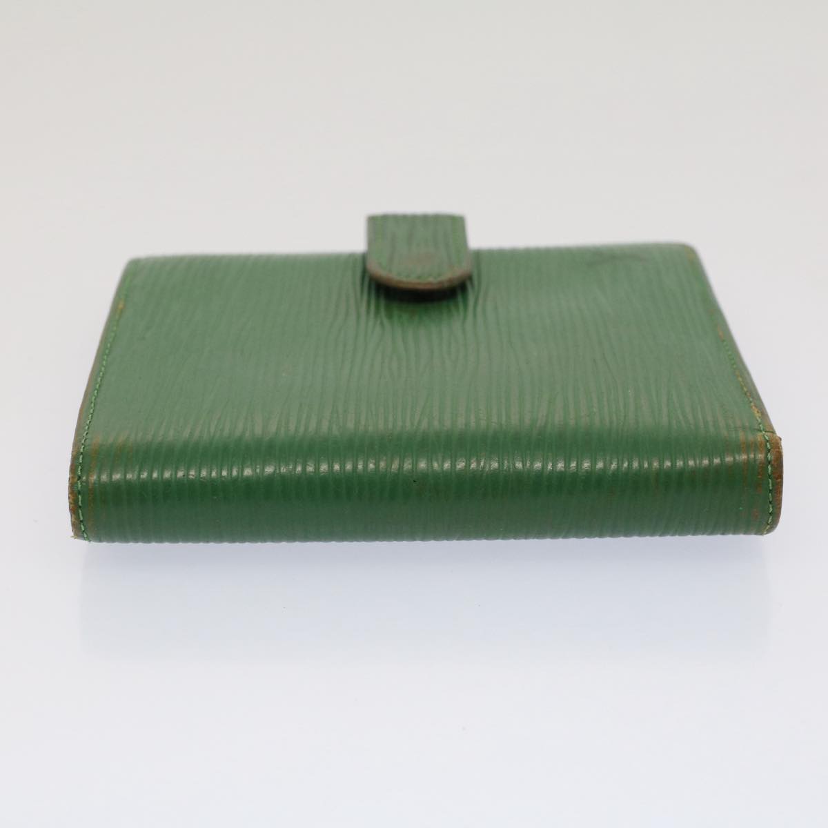 LOUIS VUITTON Epi Porte Billets Compact Bifold Wallet Green M63554 LV Auth 52470