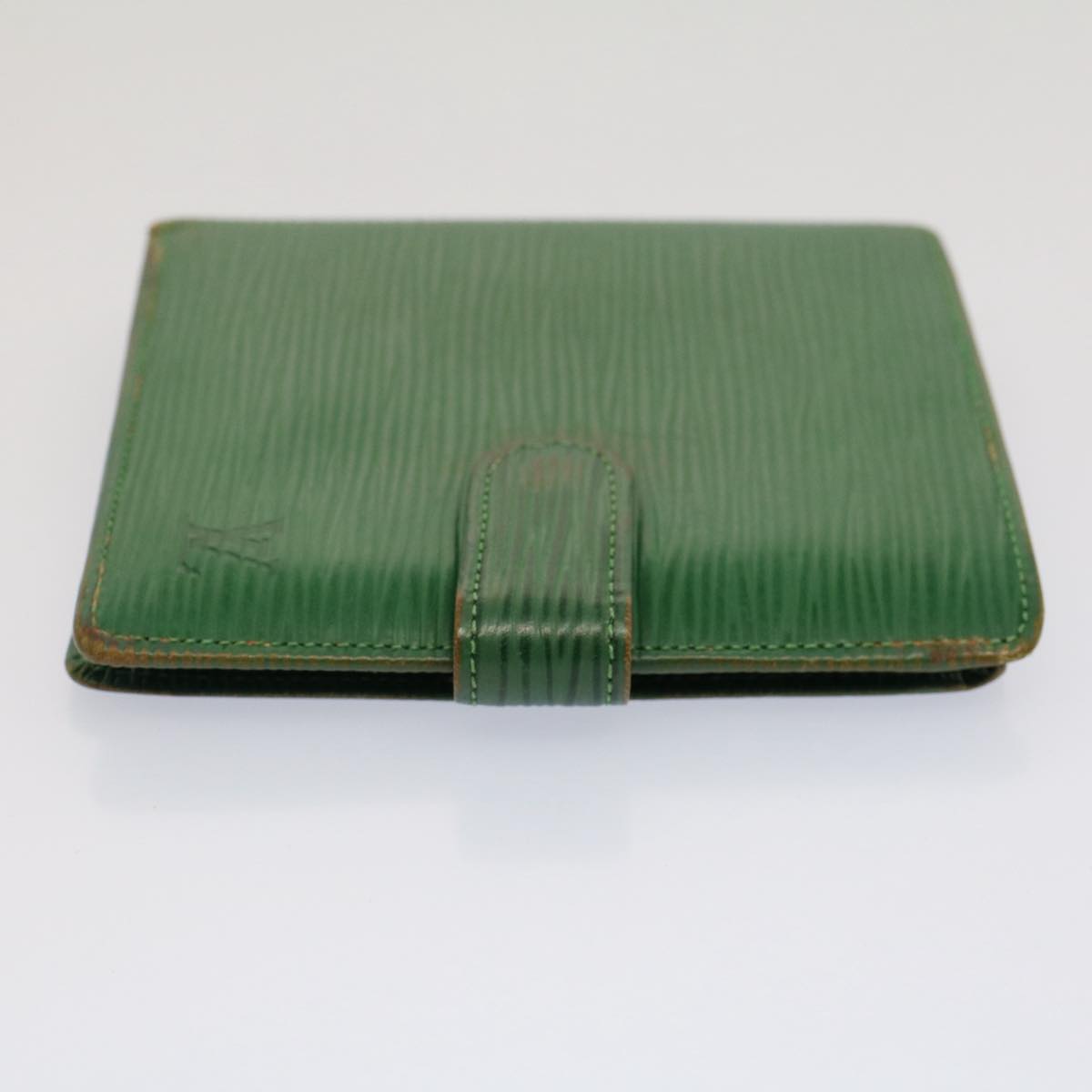 LOUIS VUITTON Epi Porte Billets Compact Bifold Wallet Green M63554 LV Auth 52470