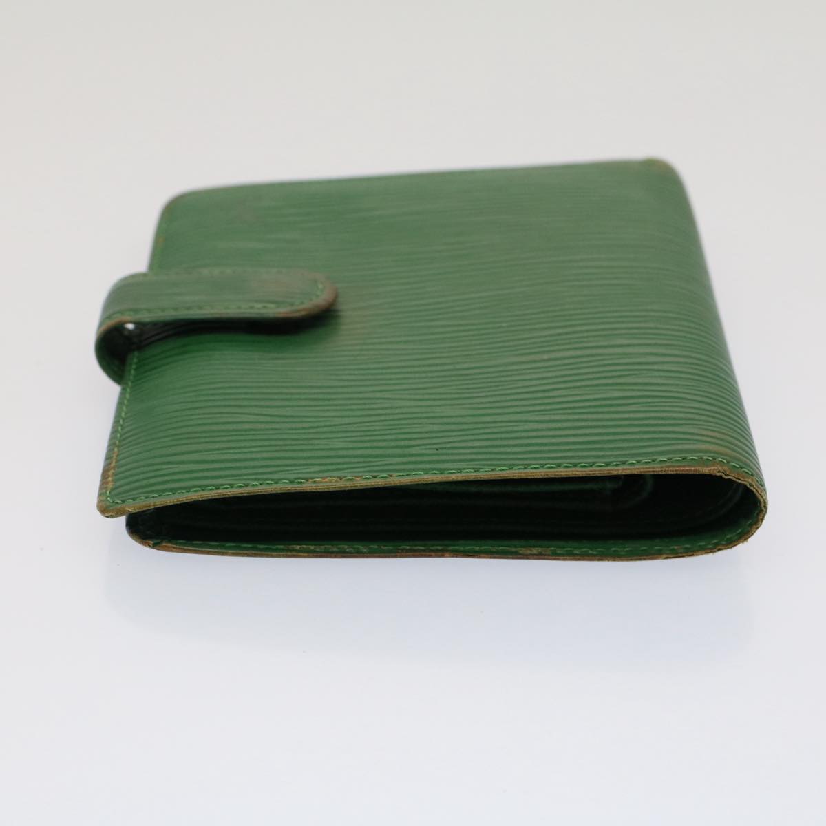 LOUIS VUITTON Epi Porte Billets Compact Bifold Wallet Green M63554 LV Auth 52470