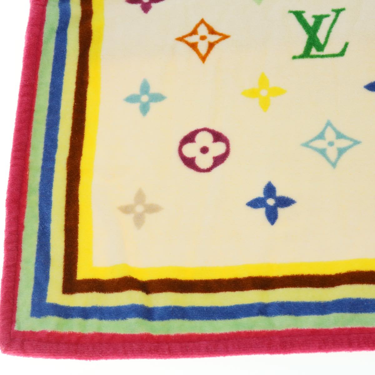 LOUIS VUITTON Monogram Multicolor Towel EDITION LIMITED 174 Cotton Auth 52532A