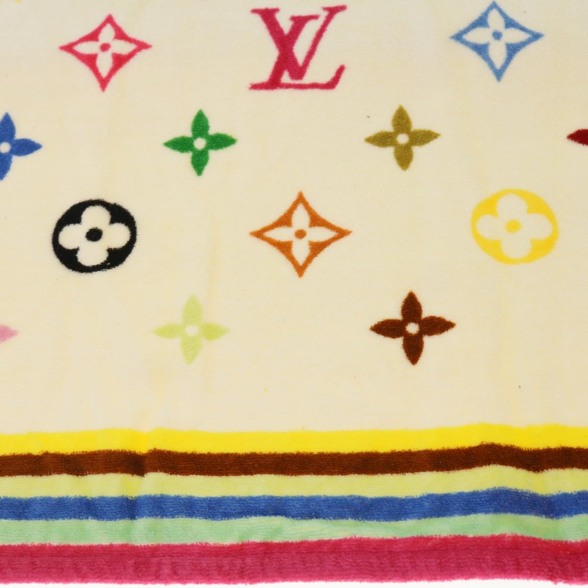 LOUIS VUITTON Monogram Multicolor Towel EDITION LIMITED 174 Cotton Auth 52532A