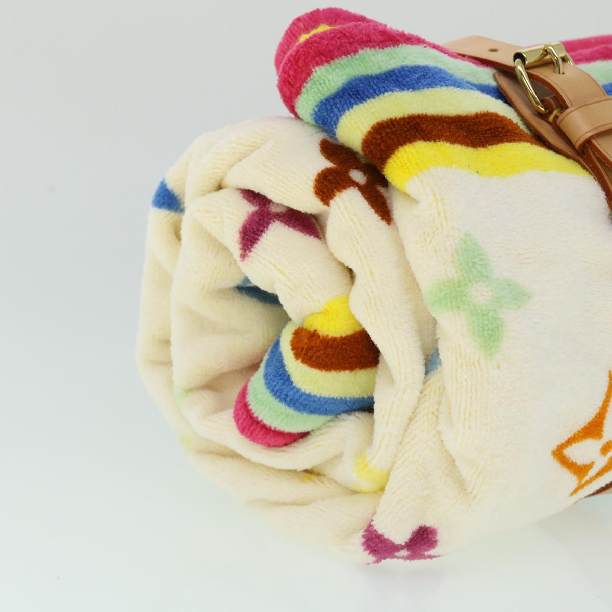 LOUIS VUITTON Monogram Multicolor Towel EDITION LIMITED 174 Cotton Auth 52532A