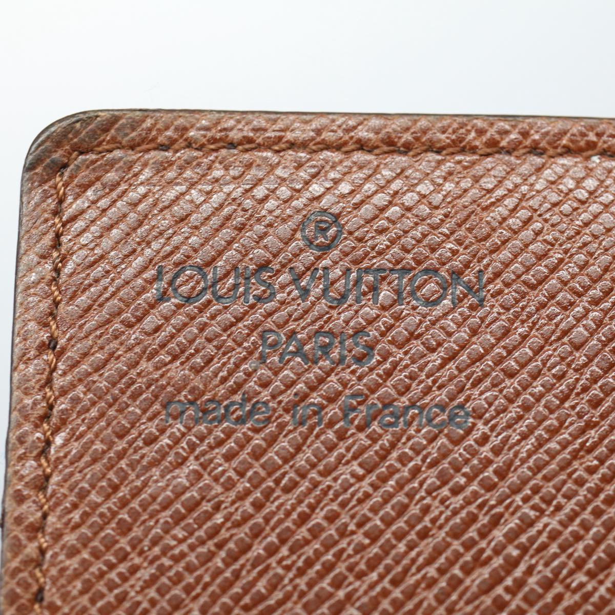 LOUIS VUITTON Monogram Porte Cartes Credit Pression Card Case M60937 Auth 52539