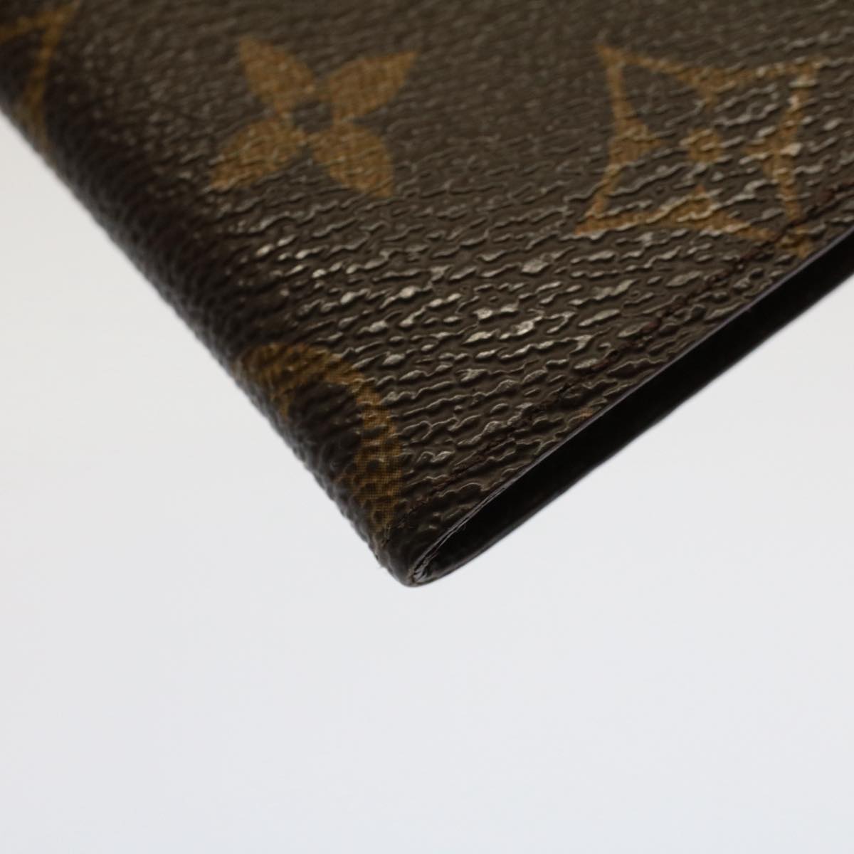 LOUIS VUITTON Monogram Porte Cartes Credit Pression Card Case M60937 Auth 52539