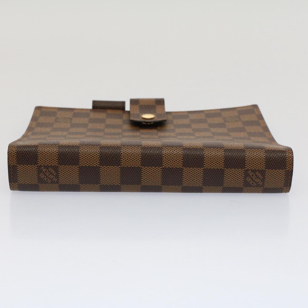 LOUIS VUITTON Damier Ebene Agenda GM Day Planner Cover R20107 LV Auth 52562