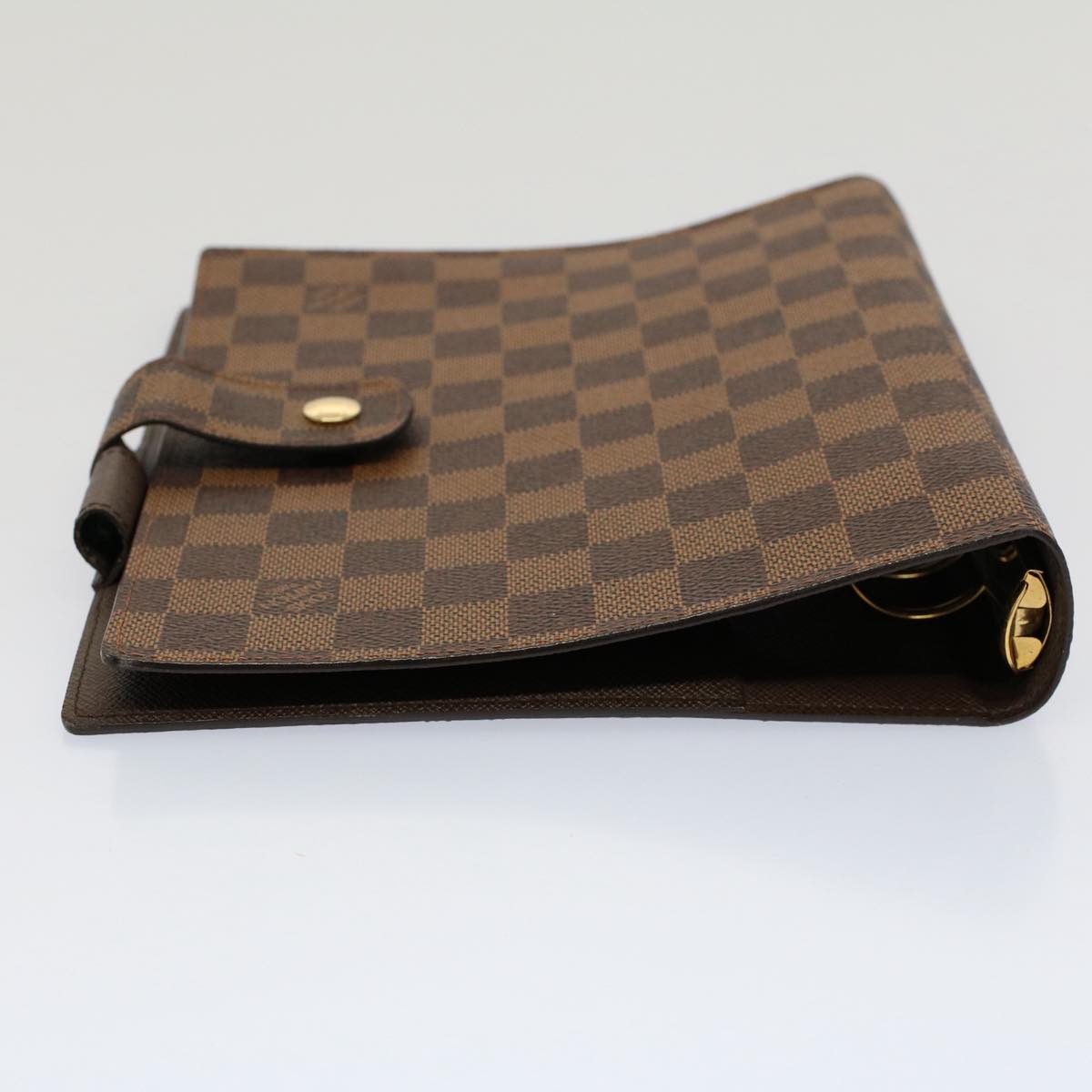 LOUIS VUITTON Damier Ebene Agenda GM Day Planner Cover R20107 LV Auth 52562