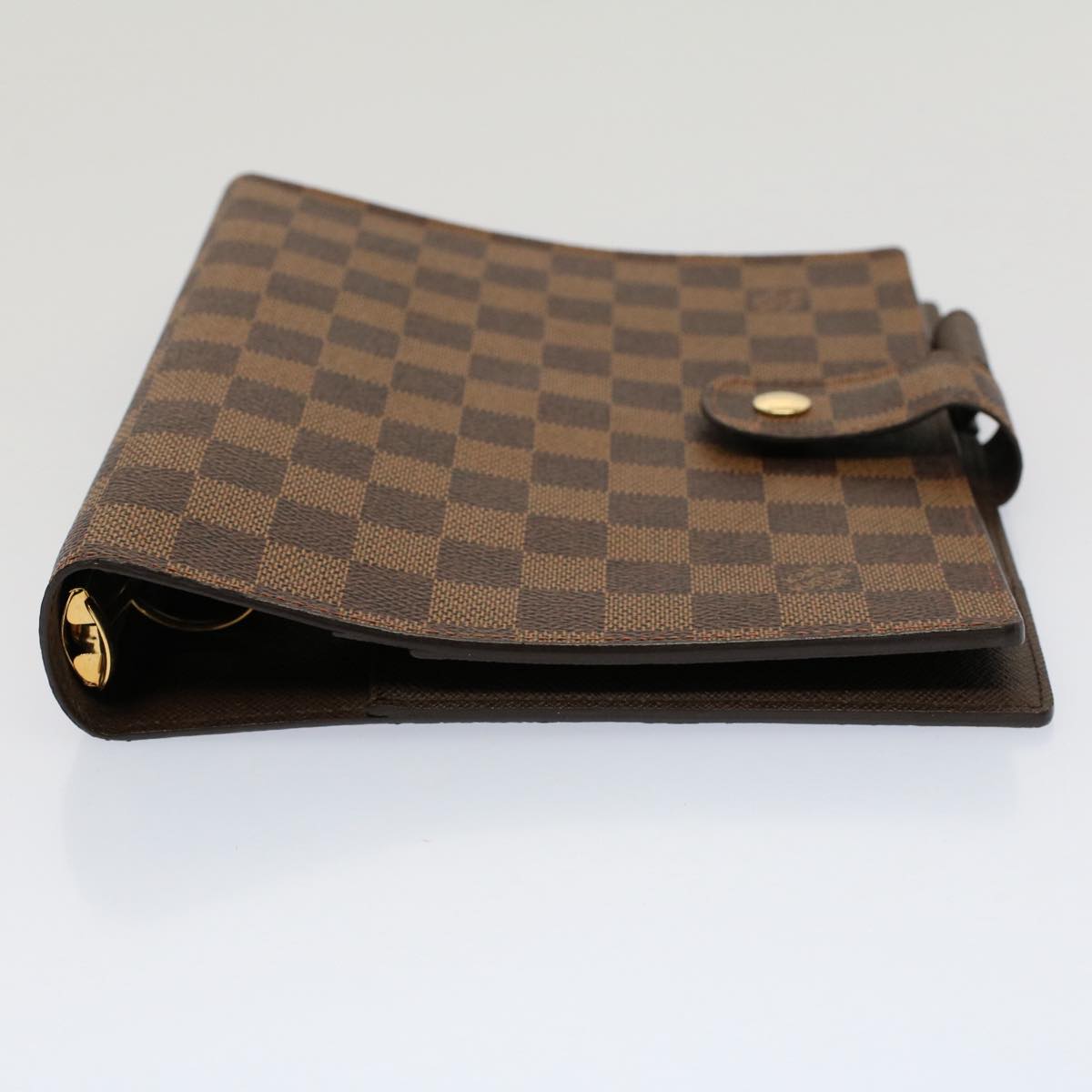 LOUIS VUITTON Damier Ebene Agenda GM Day Planner Cover R20107 LV Auth 52562