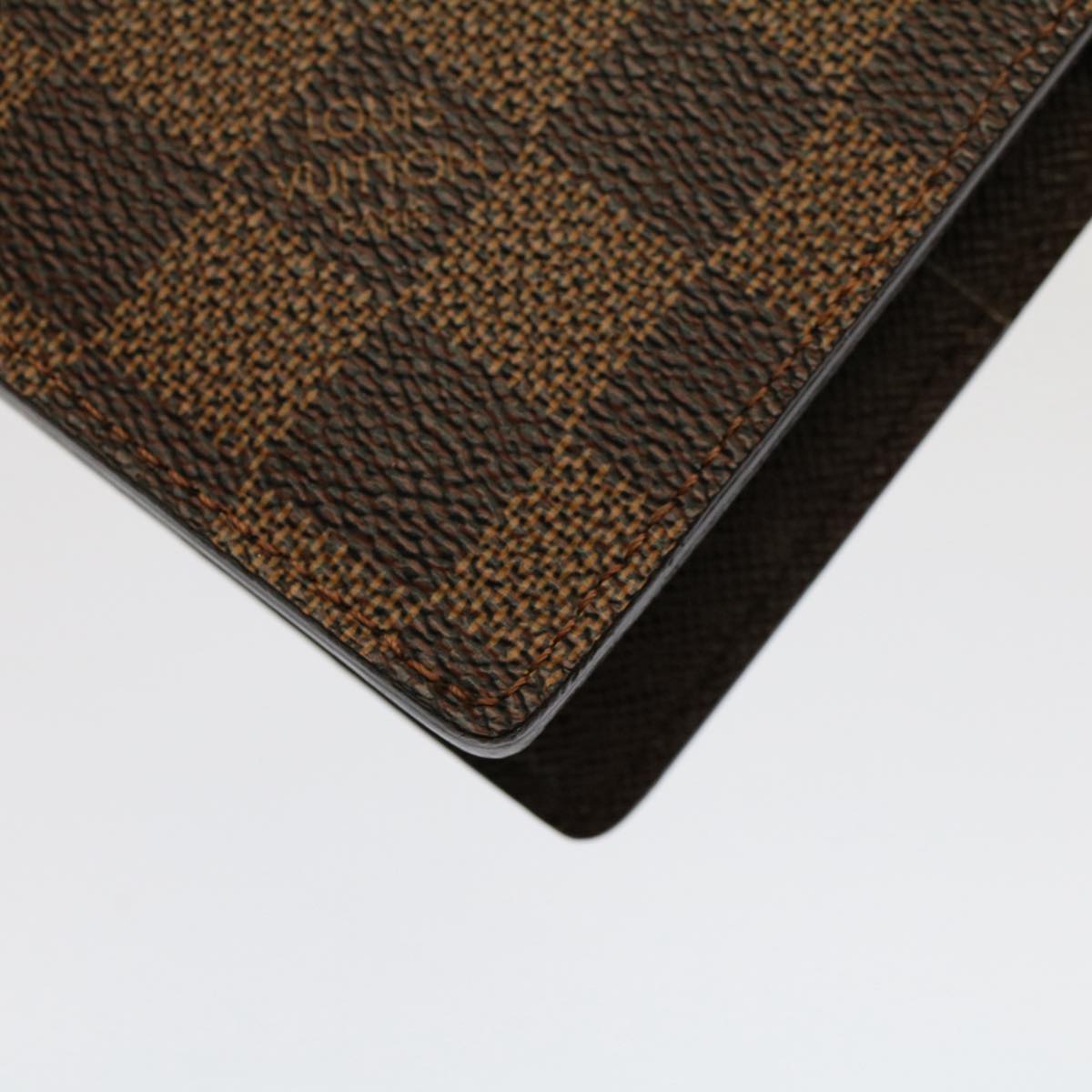 LOUIS VUITTON Damier Ebene Agenda GM Day Planner Cover R20107 LV Auth 52562