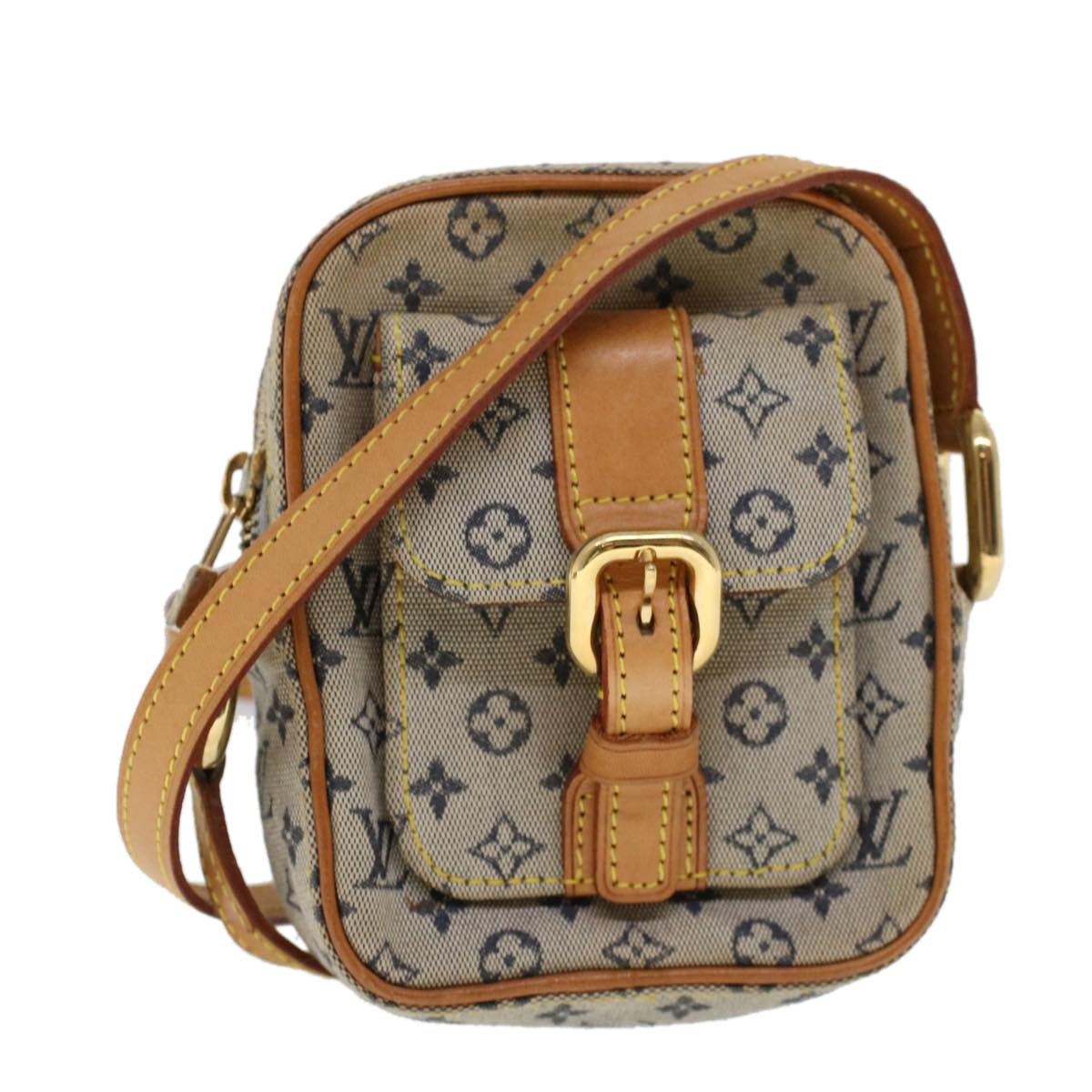 LOUIS VUITTON Monogram Mini Juliet PM Shoulder Bag Blue M92005 LV Auth 52589