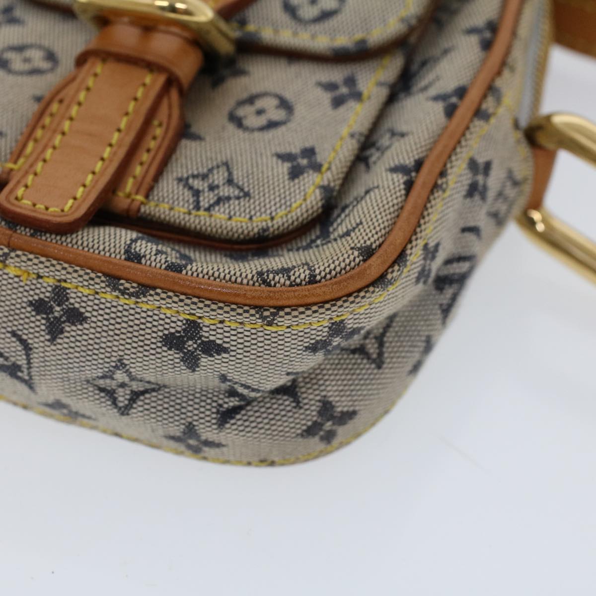 LOUIS VUITTON Monogram Mini Juliet PM Shoulder Bag Blue M92005 LV Auth 52589