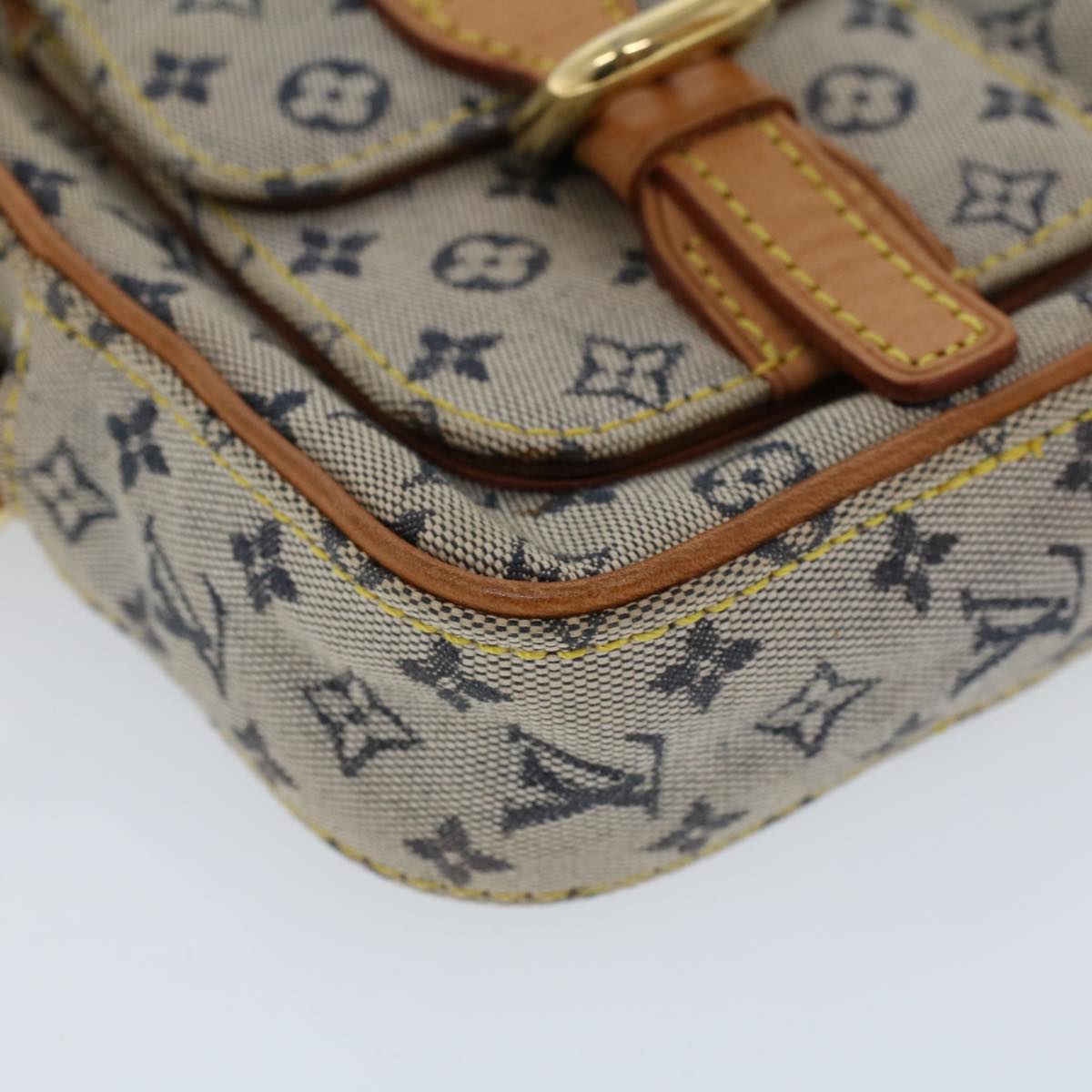 LOUIS VUITTON Monogram Mini Juliet PM Shoulder Bag Blue M92005 LV Auth 52589