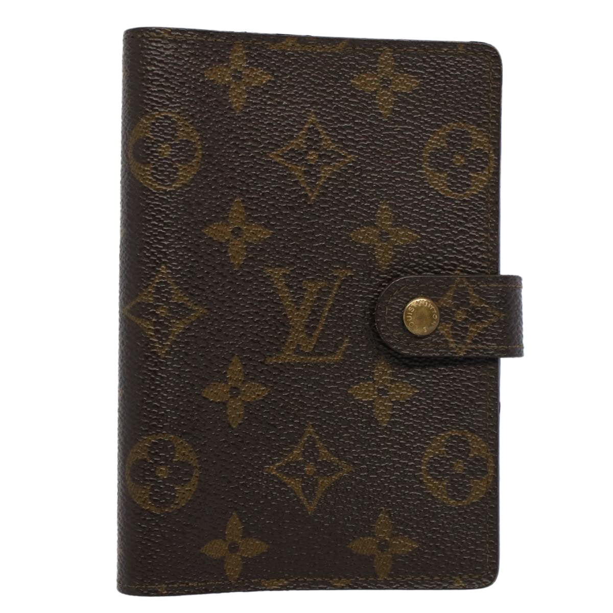 LOUIS VUITTON Monogram Agenda PM Day Planner Cover R20005 LV Auth 52609