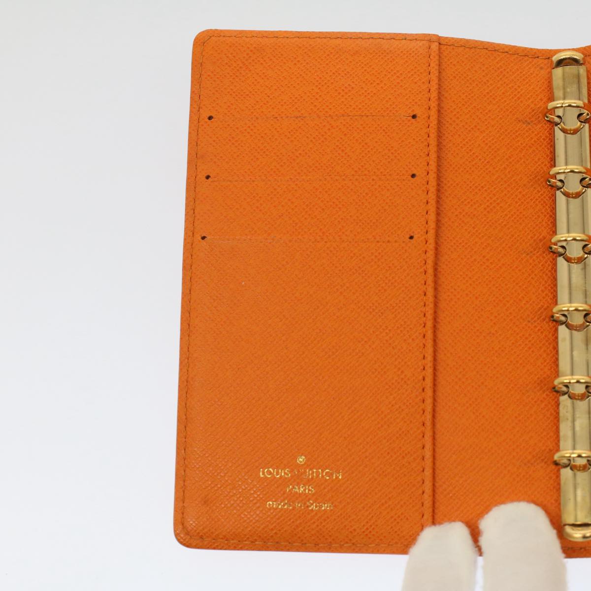 LOUIS VUITTON Epi Agenda PM Day Planner Cover Orange Mandarin R2005H Auth 52614