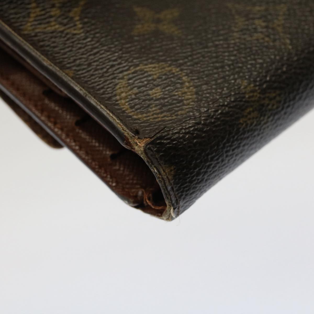 LOUIS VUITTON Monogram Porte Tresol International Wallet M61215 LV Auth 52623