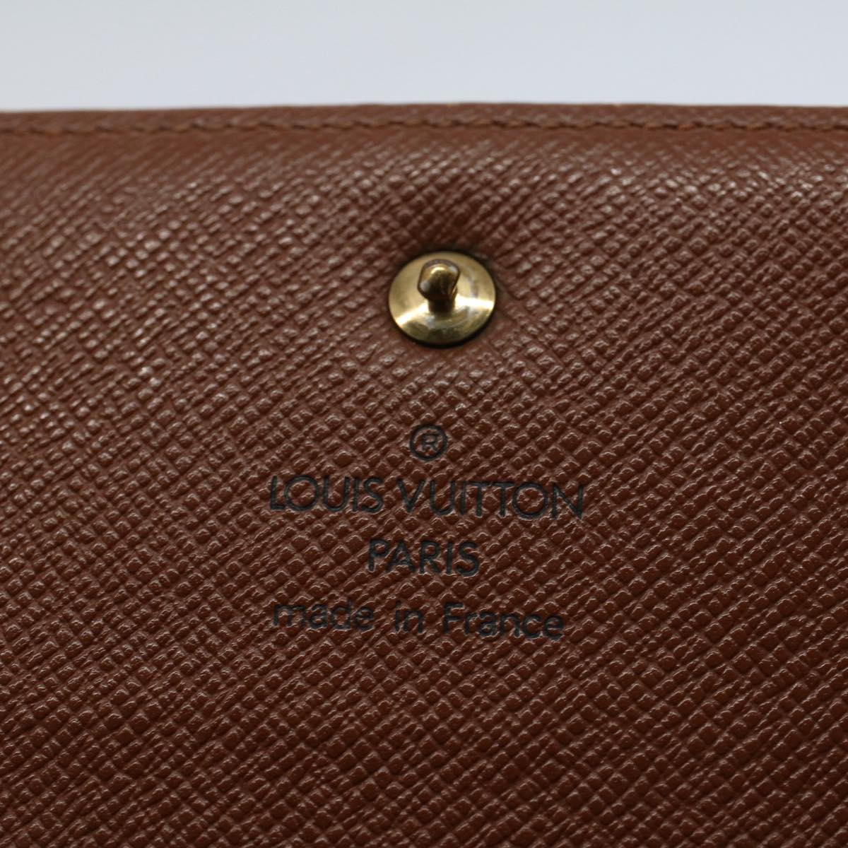 LOUIS VUITTON Monogram Porte Tresol International Wallet M61215 LV Auth 52623