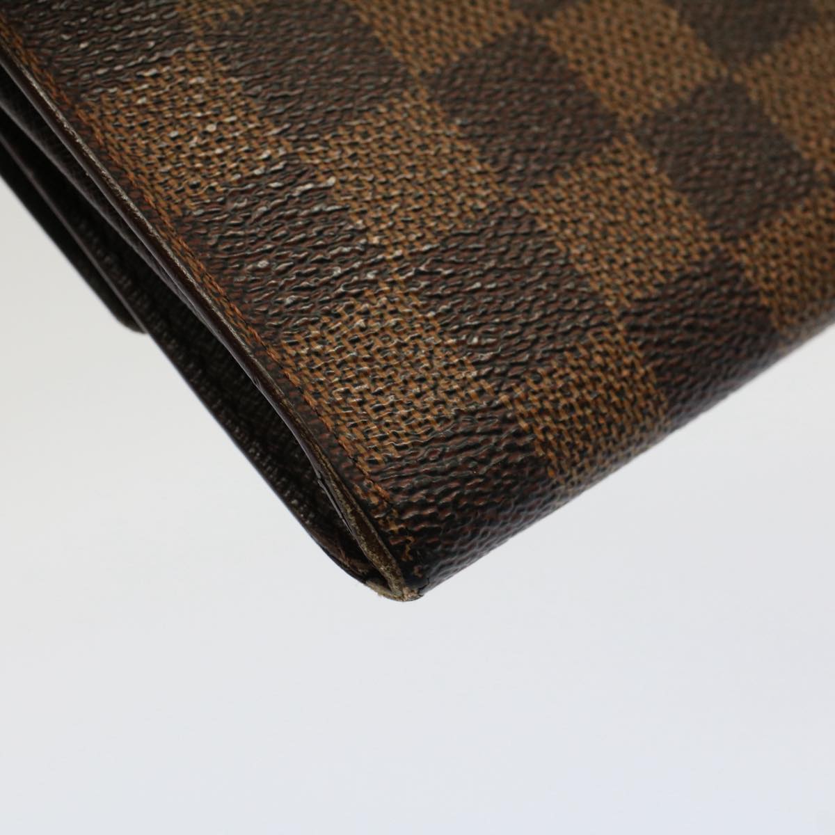 LOUIS VUITTON Damier Ebene Pochette Porte Monnaie Credit N61724 LV Auth 52625