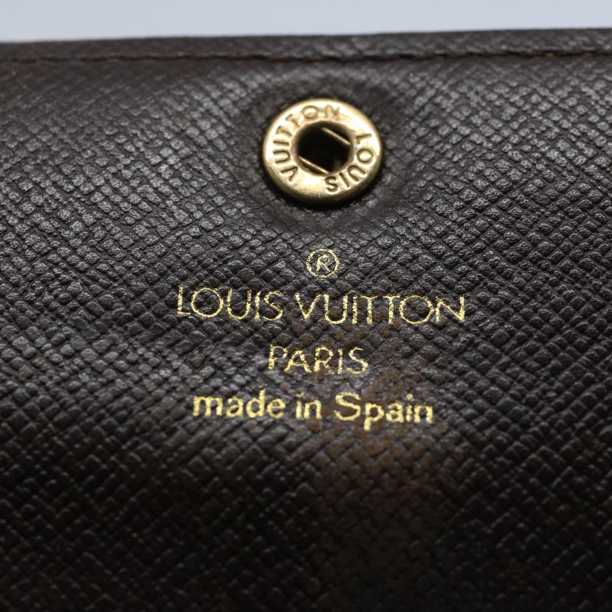 LOUIS VUITTON Damier Ebene Pochette Porte Monnaie Credit N61724 LV Auth 52625