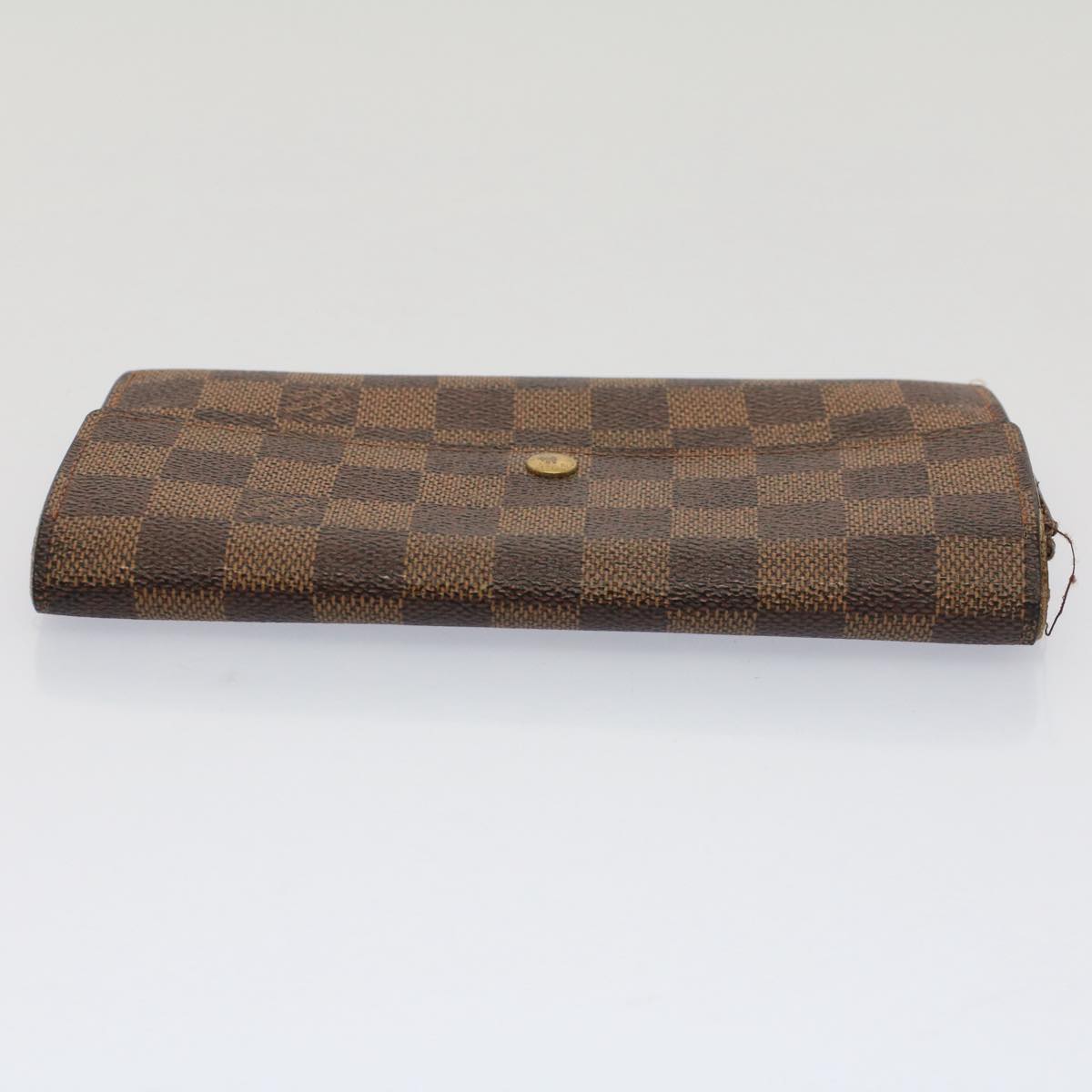 LOUIS VUITTON Damier Ebene Pochette Porte Monnaie Credit N61724 LV Auth 52625