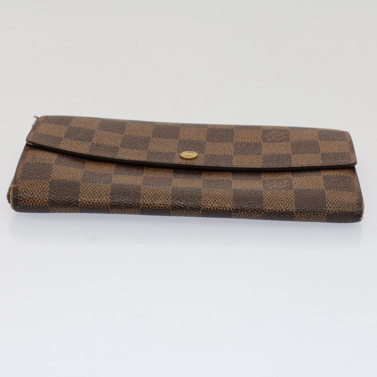 LOUIS VUITTON Damier Ebene Pochette Porte Monnaie Credit N61724 LV Auth 52625