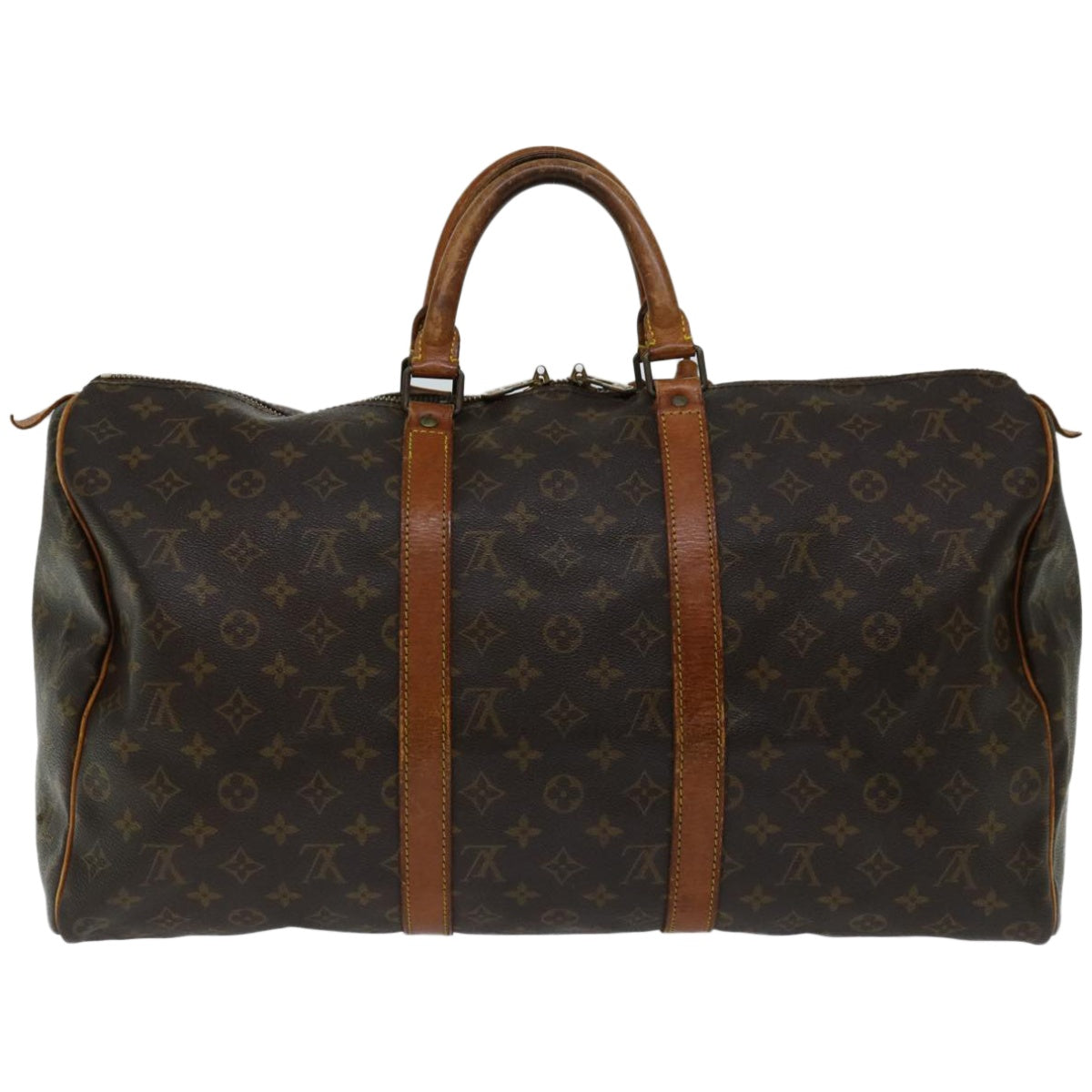 LOUIS VUITTON Monogram Keepall 50 Boston Bag M41426 LV Auth 52682