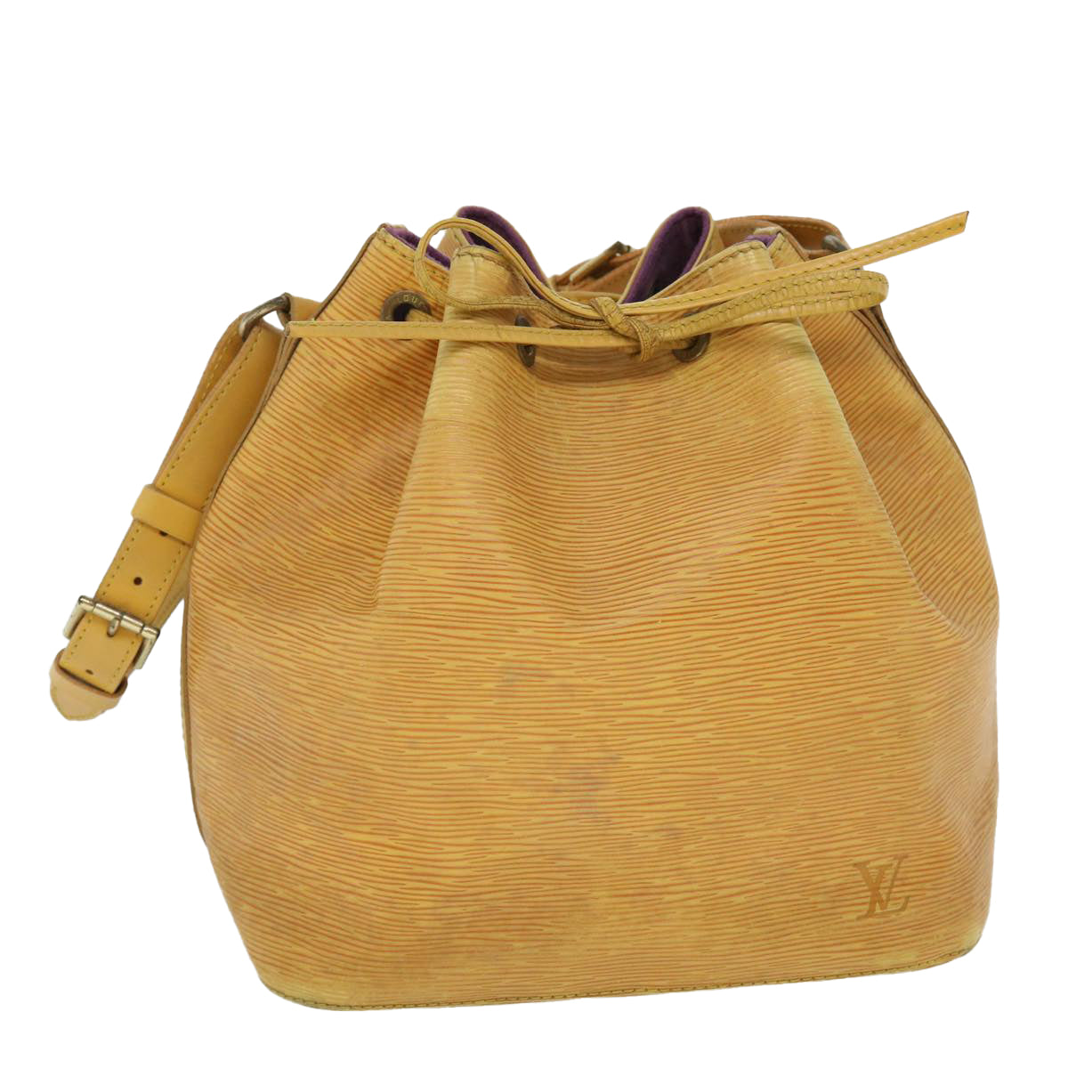 LOUIS VUITTON Epi Petit Noe Shoulder Bag Tassili Yellow M44109 LV Auth 52709