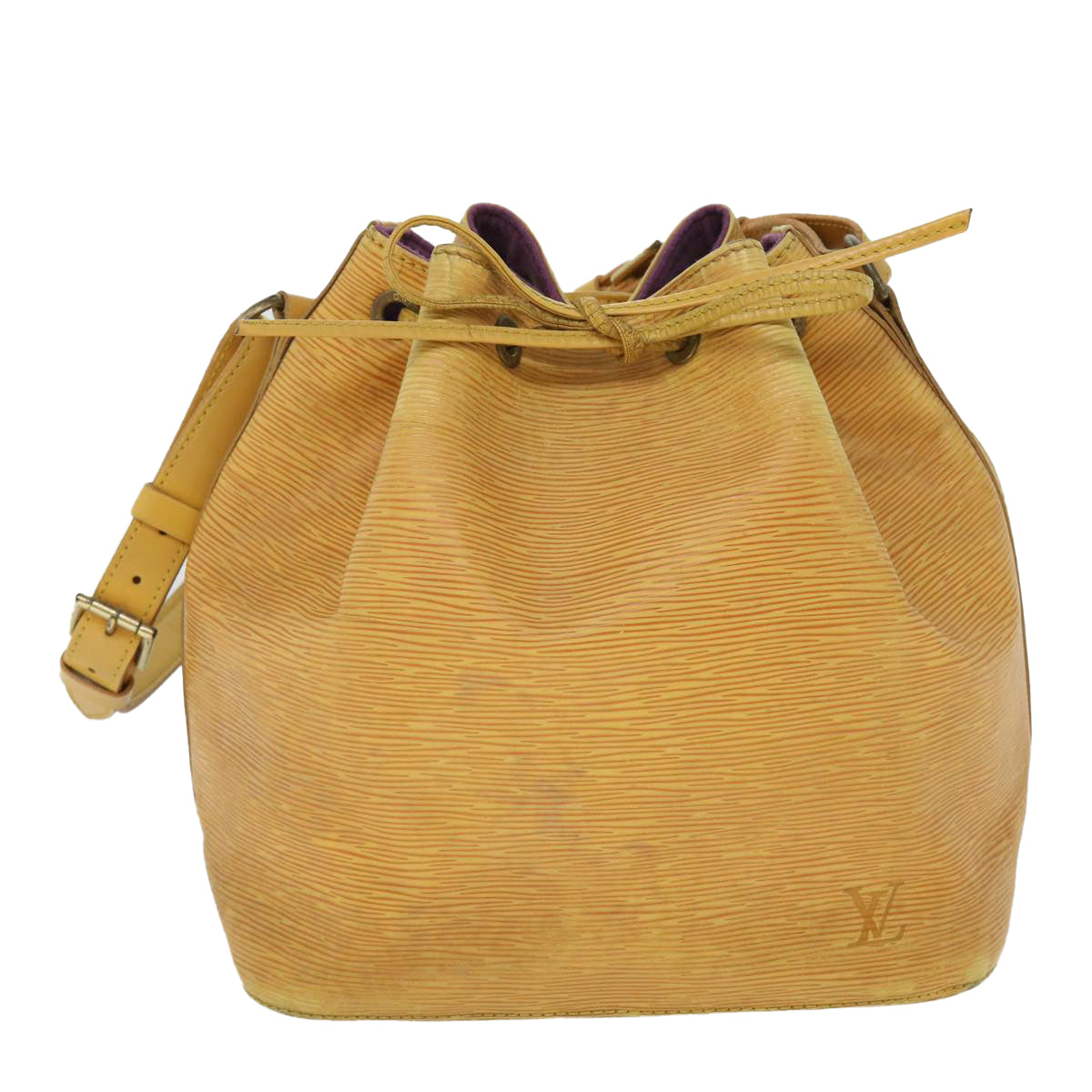 LOUIS VUITTON Epi Petit Noe Shoulder Bag Tassili Yellow M44109 LV Auth 52709