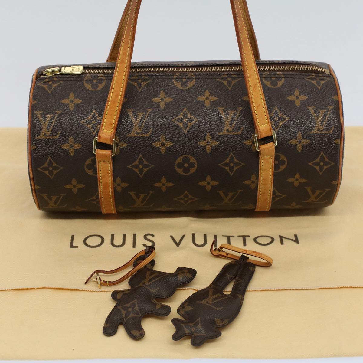 LOUIS VUITTON Monogram Comme Des Garﾃｧons Papillon 26 Hand Bag M40266 Auth 52783