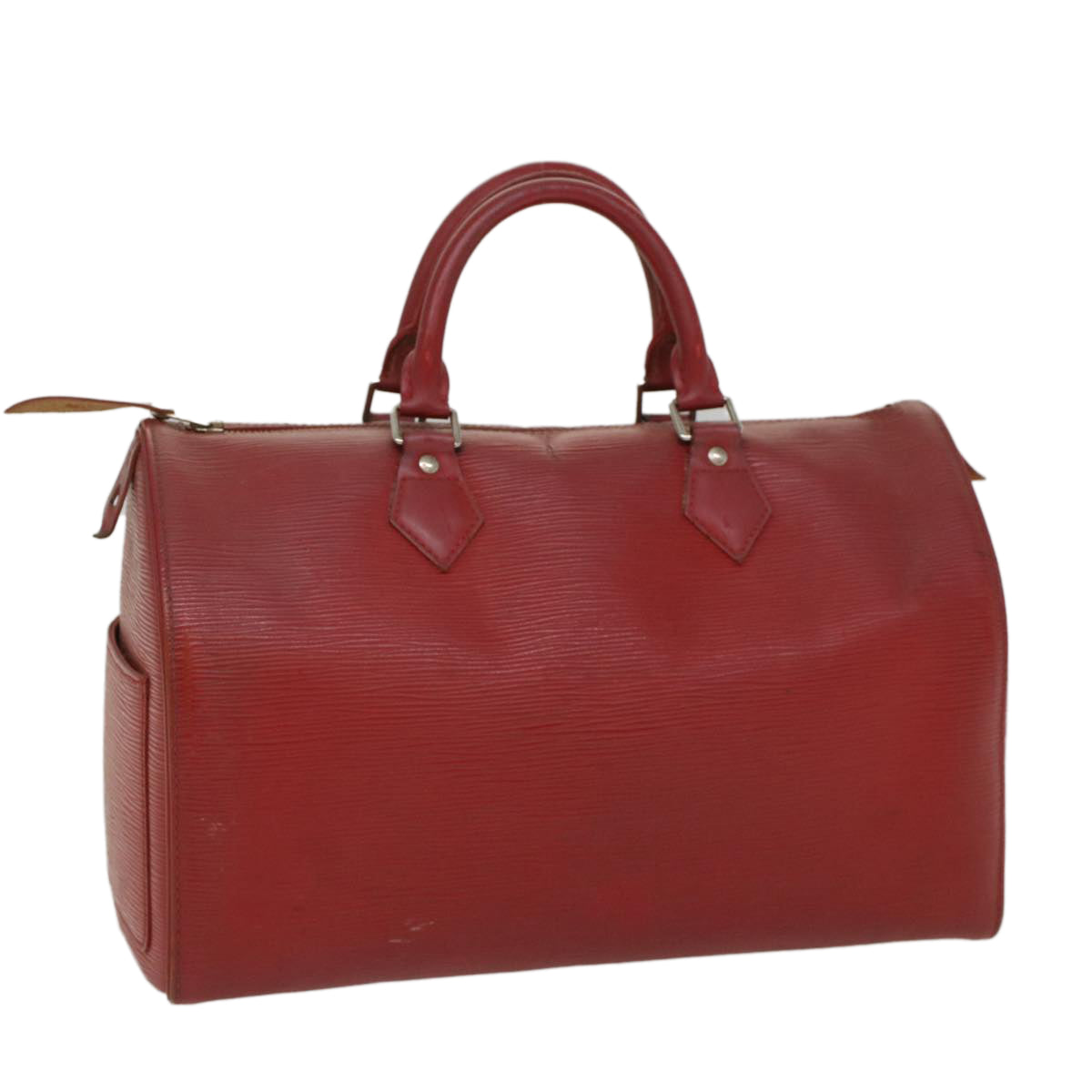 LOUIS VUITTON Epi Speedy 30 Hand Bag Castilian Red M43007 LV Auth 52799