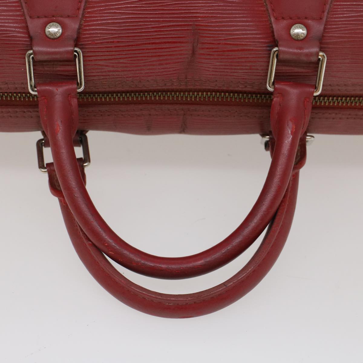 LOUIS VUITTON Epi Speedy 30 Hand Bag Castilian Red M43007 LV Auth 52799