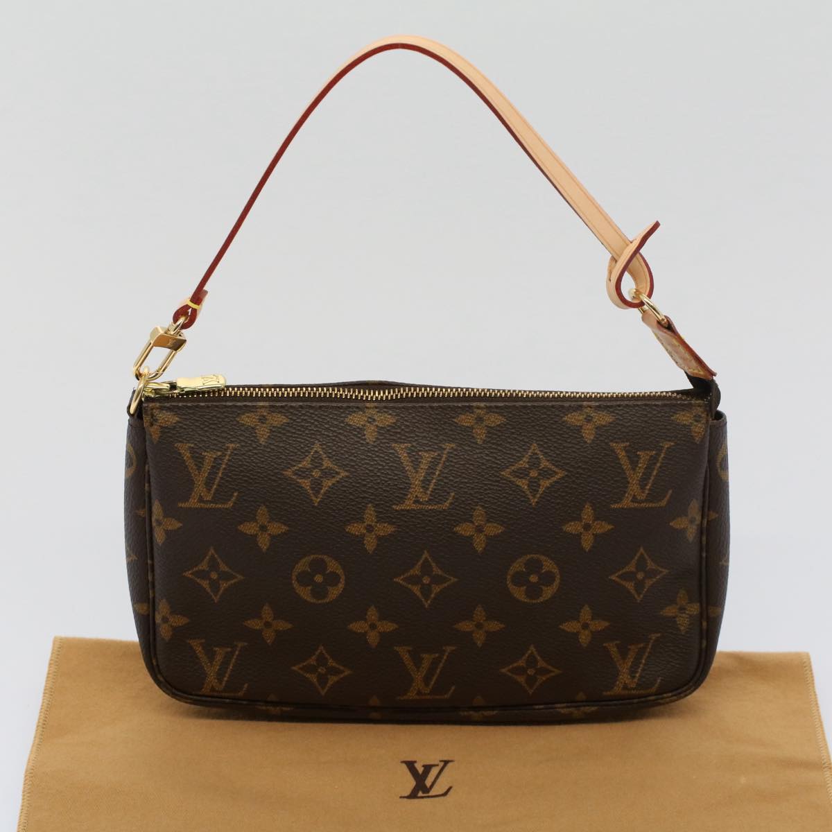 LOUIS VUITTON Monogram Pochette Accessoires Pouch M51980 LV Auth 52824