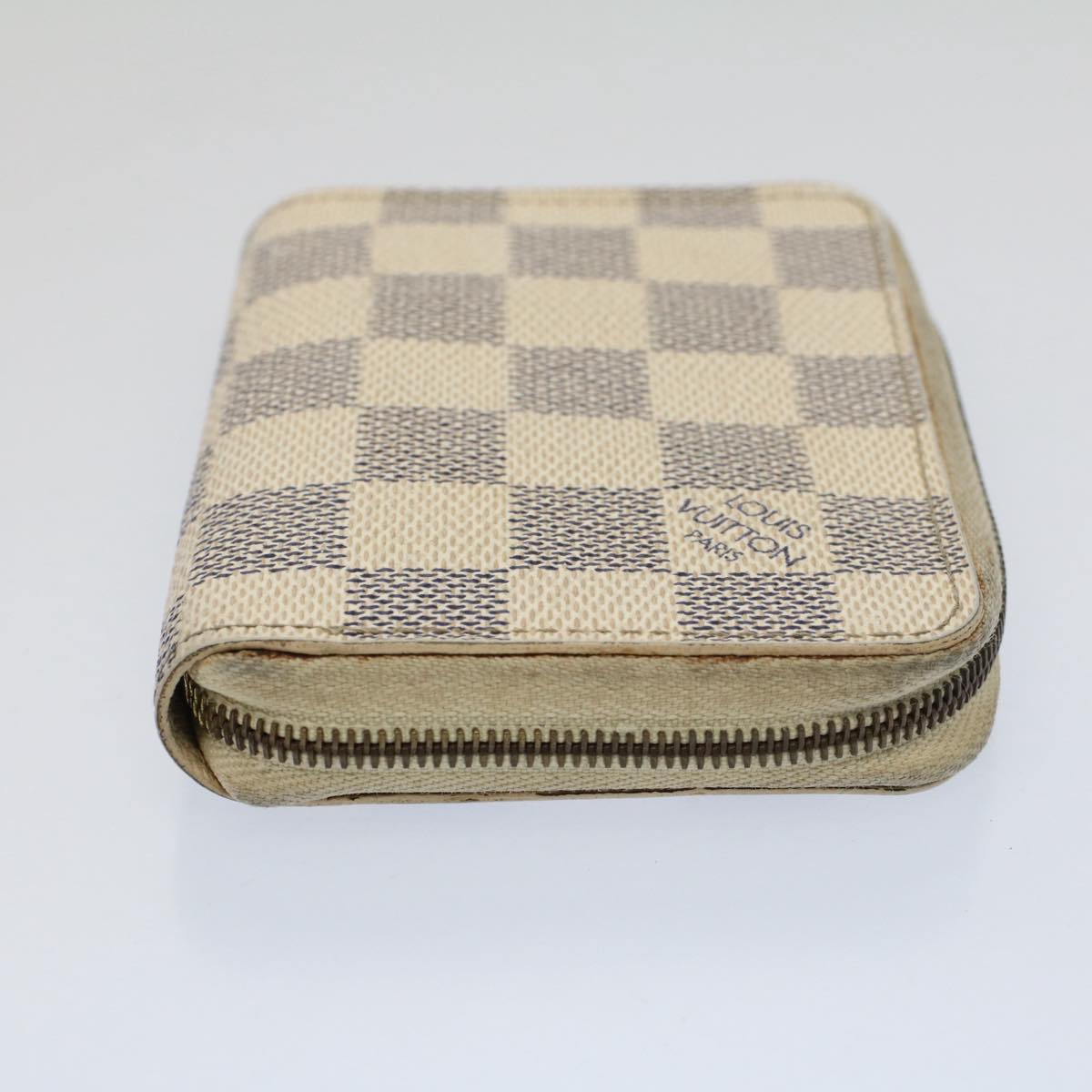 LOUIS VUITTON Damier Azur Zippy Coin Purse N63069 LV Auth 52828