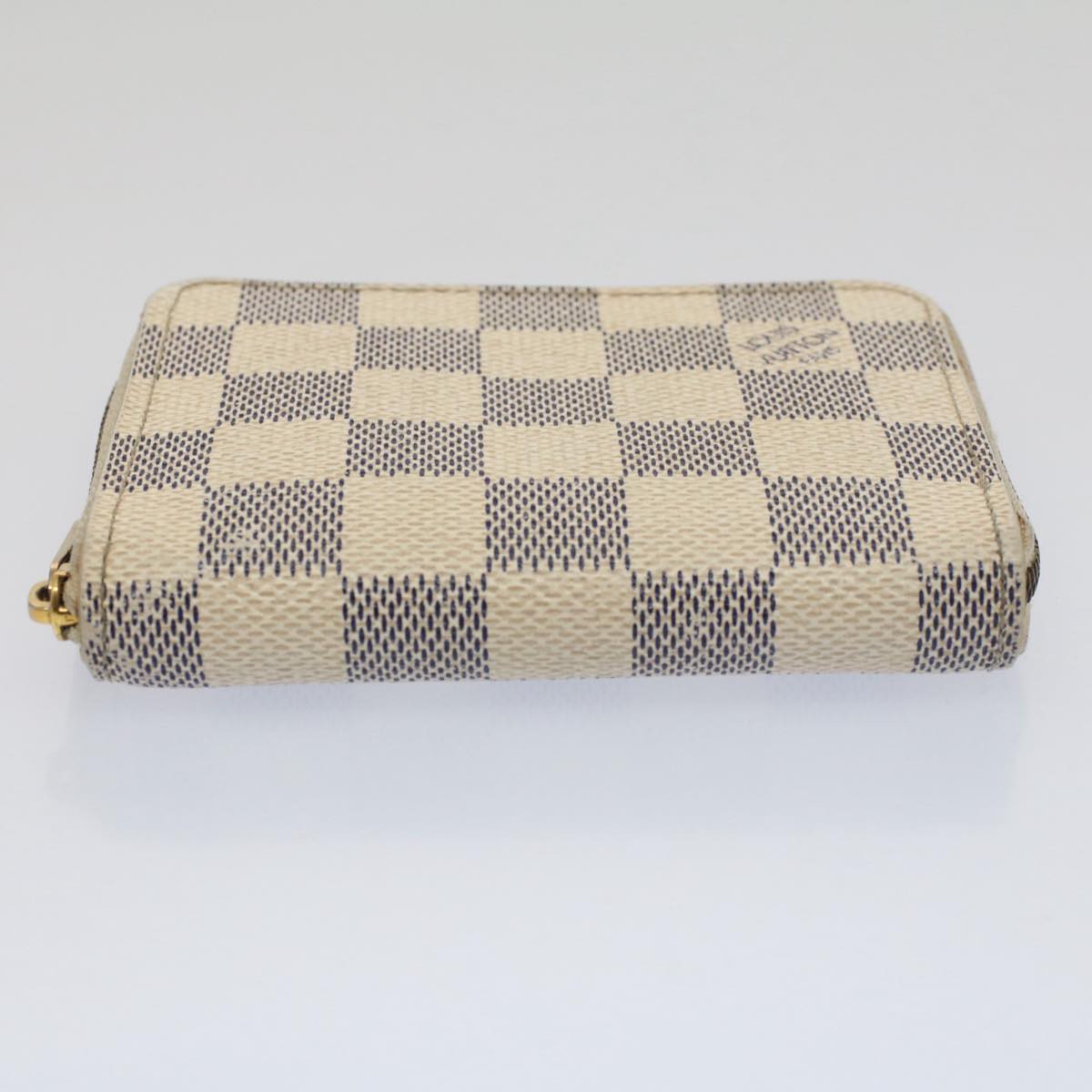 LOUIS VUITTON Damier Azur Zippy Coin Purse N63069 LV Auth 52828