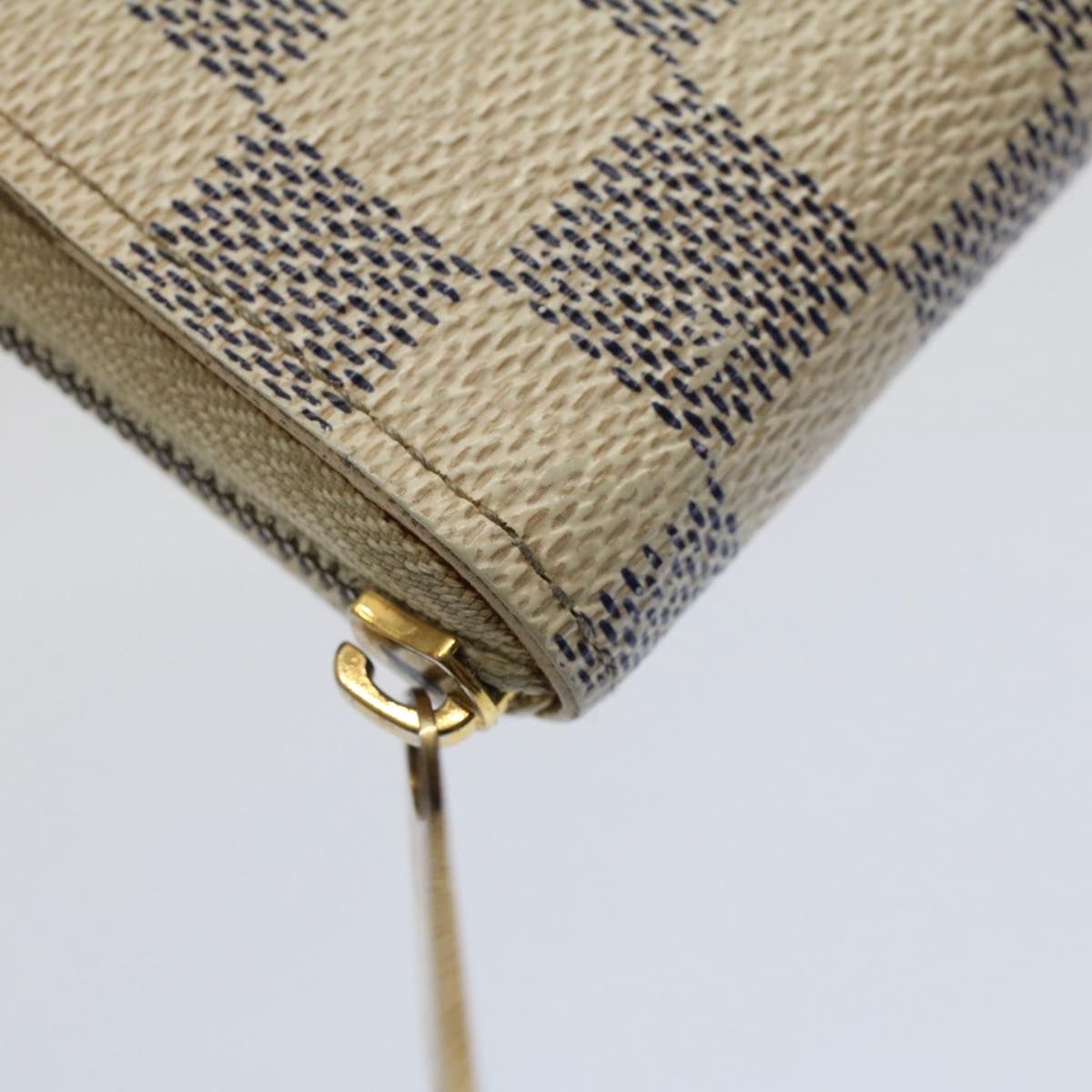 LOUIS VUITTON Damier Azur Zippy Coin Purse N63069 LV Auth 52828