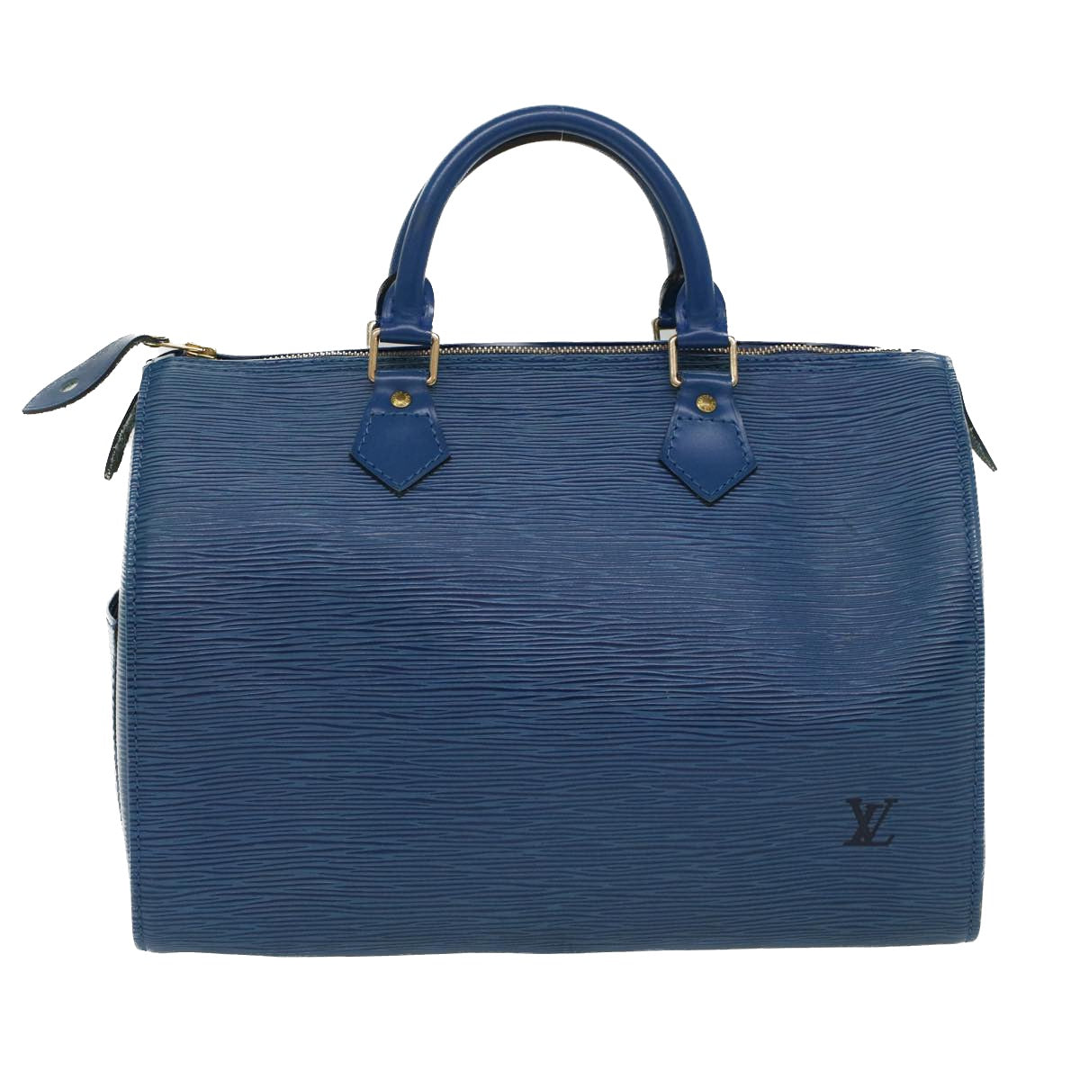 LOUIS VUITTON Epi Speedy 30 Hand Bag Toledo Blue M43005 LV Auth 52841