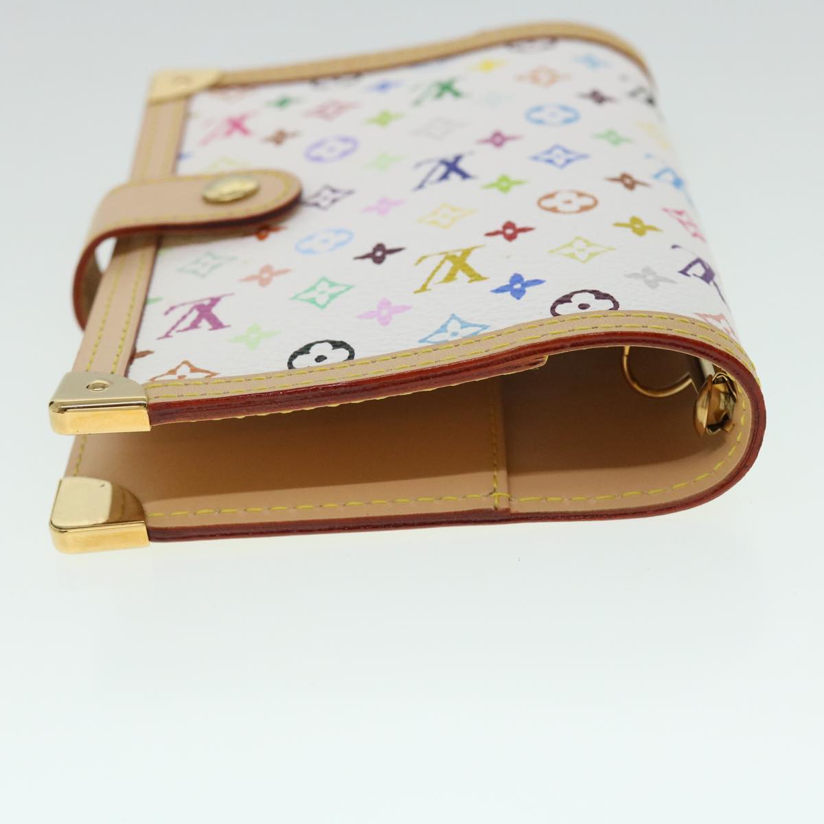 LOUIS VUITTON Multicolor Agenda PM Day Planner Cover White R21074 LV Auth 52873A