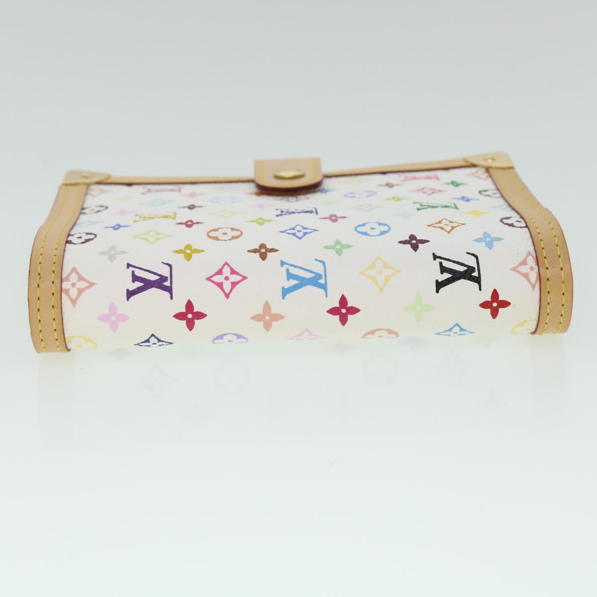 LOUIS VUITTON Multicolor Agenda PM Day Planner Cover White R21074 LV Auth 52873A