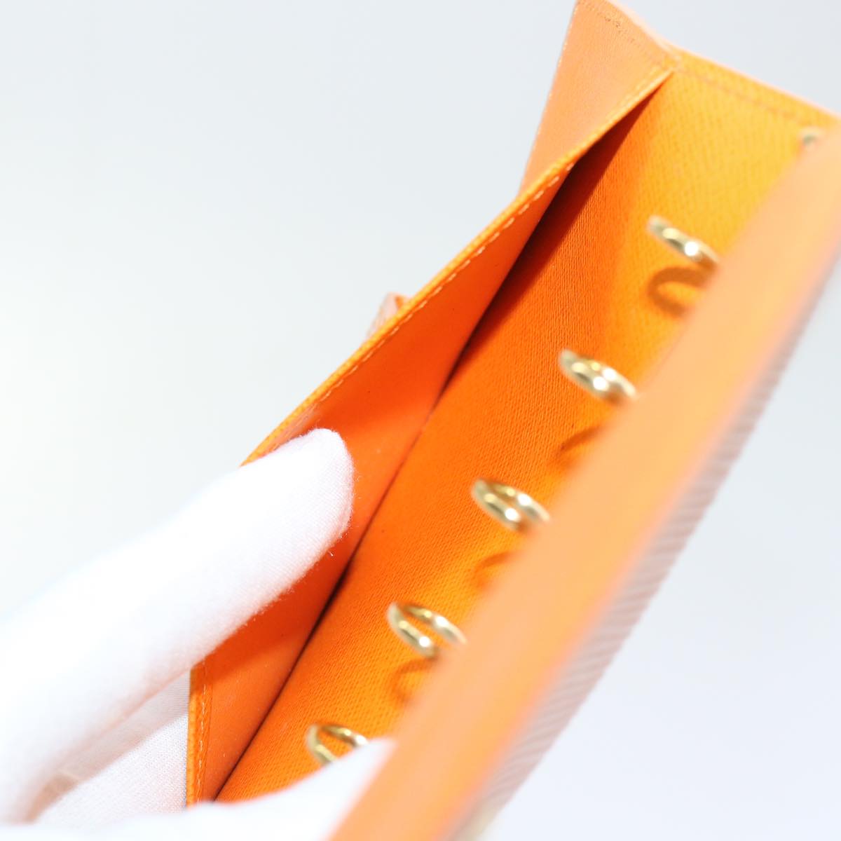 LOUIS VUITTON Epi Agenda PM Day Planner Cover Orange Mandarin R2005H Auth 52874