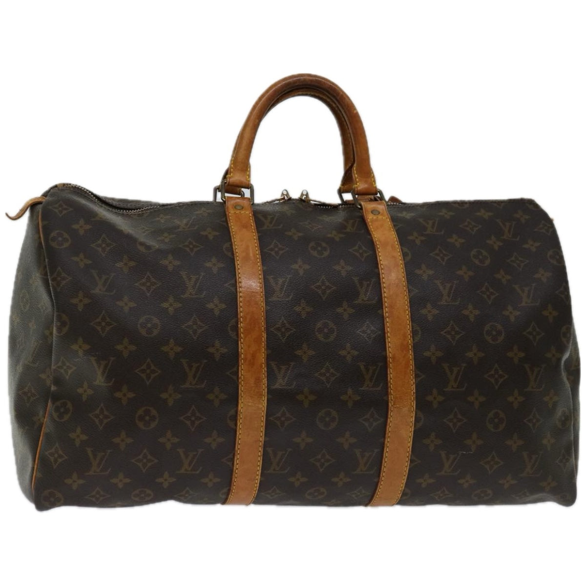 LOUIS VUITTON Monogram Keepall 50 Boston Bag M41426 LV Auth 52878