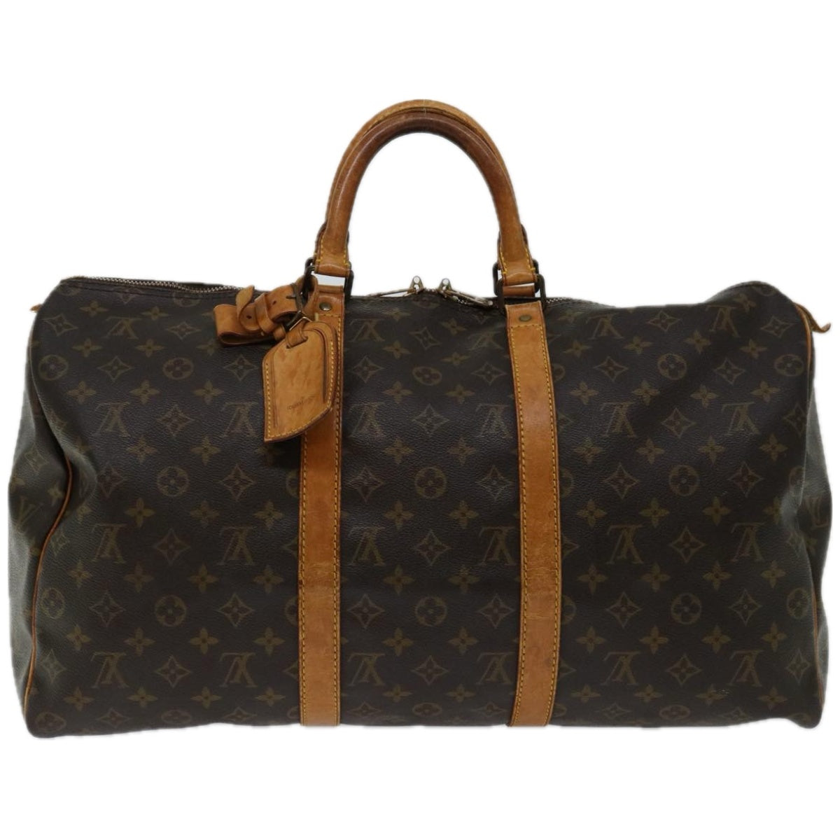 LOUIS VUITTON Monogram Keepall 50 Boston Bag M41426 LV Auth 52878