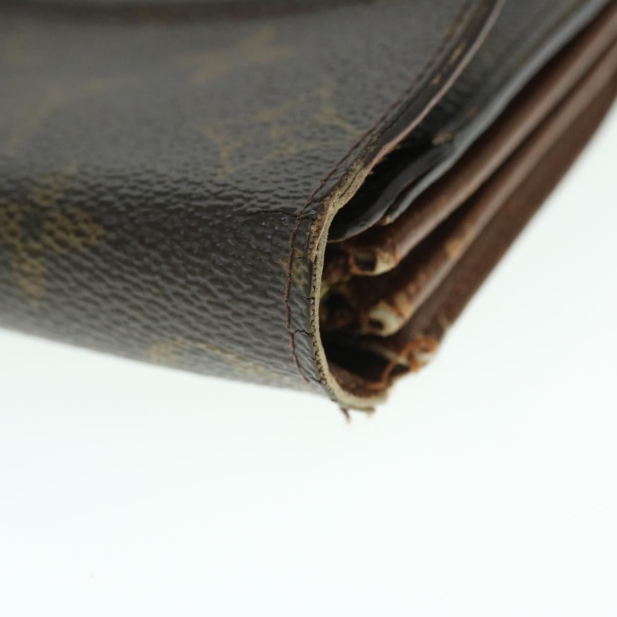 LOUIS VUITTON Monogram Pochette Porte Monnaie Credit Wallet M61725 Auth 52880