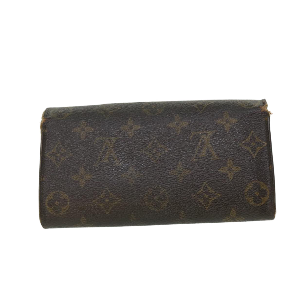 LOUIS VUITTON Monogram Pochette Porte Monnaie Credit Wallet M61725 Auth 52880