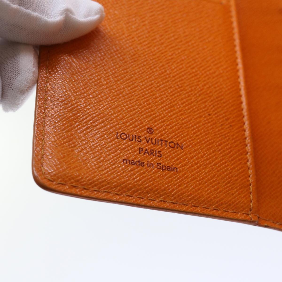 LOUIS VUITTON Epi Agenda PM Day Planner Cover Orange Mandarin R2005H Auth 52883