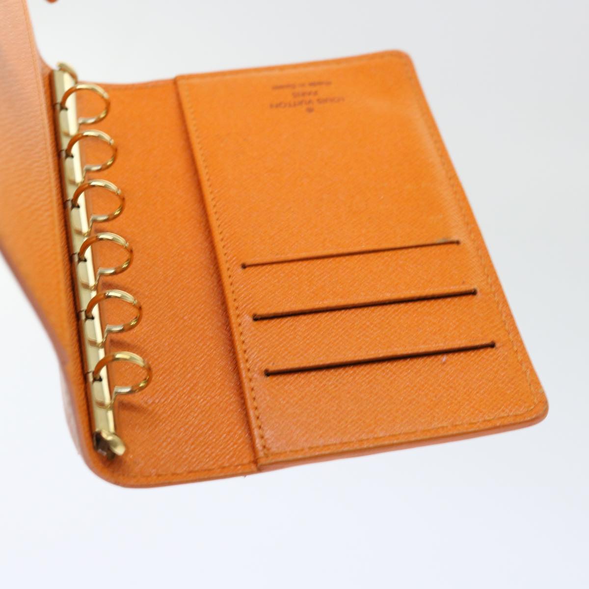 LOUIS VUITTON Epi Agenda PM Day Planner Cover Orange Mandarin R2005H Auth 52883