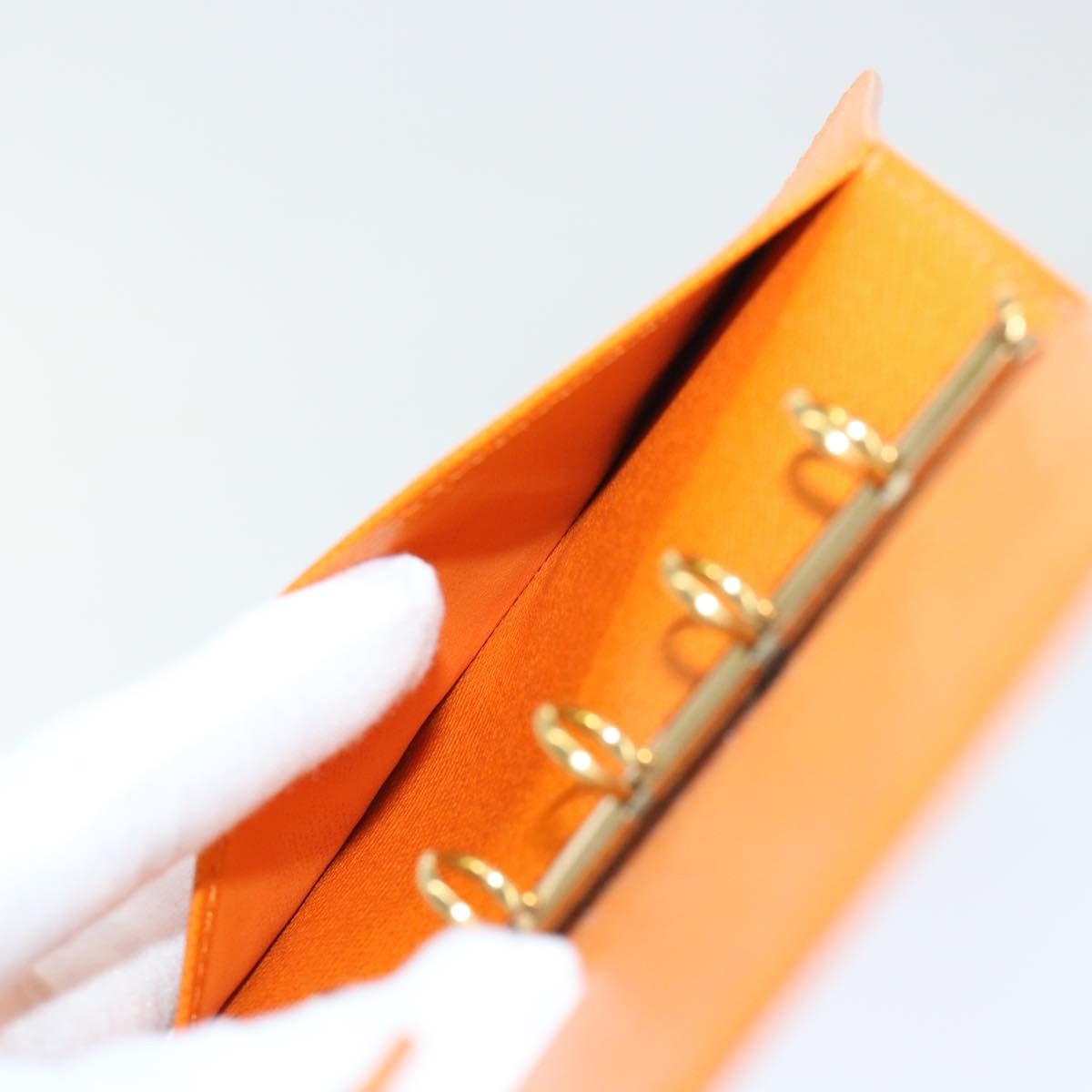 LOUIS VUITTON Epi Agenda PM Day Planner Cover Orange Mandarin R2005H Auth 52886