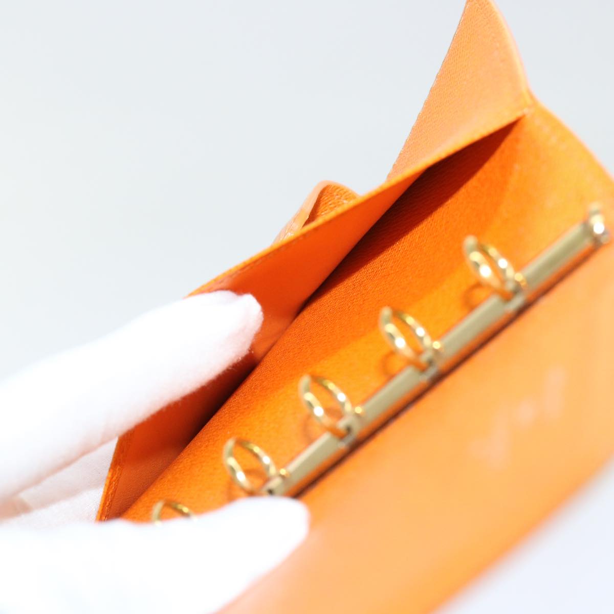 LOUIS VUITTON Epi Agenda PM Day Planner Cover Orange Mandarin R2005H Auth 52886